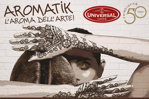 Ecco 'Aromatik', il caffè incontra l'arte per i 50 anni di Universal. Oggi la prima tappa!