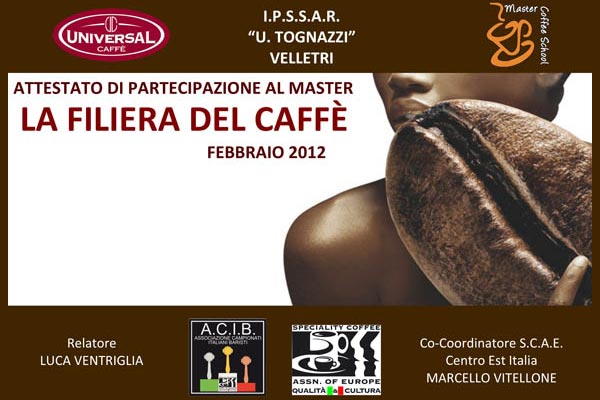 A Velletri una due giorni sul mondo del caffè organizzata da Universal